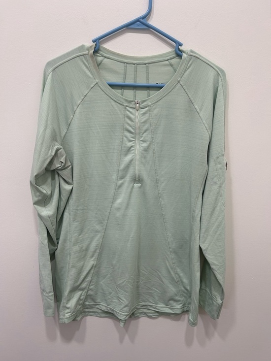 Athleta Tops - Athleta Long Sleeve Pacifica Illume Womens Size XL Mint Green Fitted Top Contour